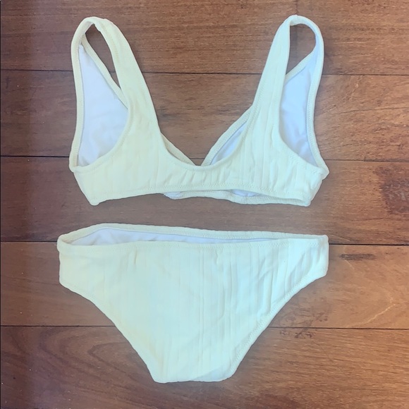 Solid & Striped Yellow Ribbed Bikini - Picture 5 of 7